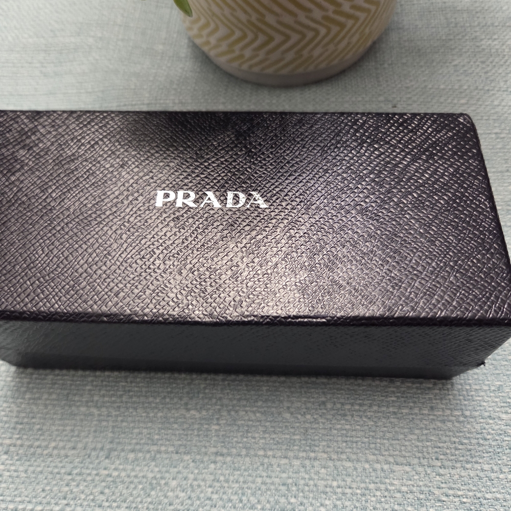 Prada Black Textured Sunglasses Case